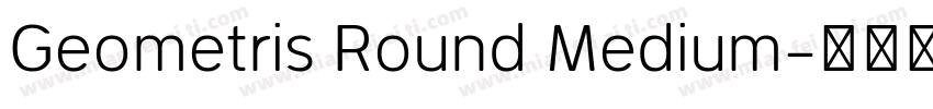 Geometris Round Medium字体转换